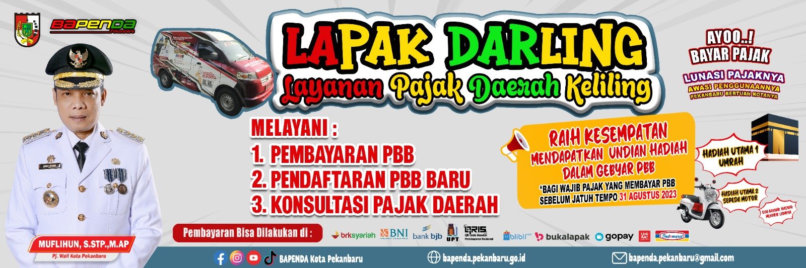 Welcome Agustus, Lapak Darling ‘door to door’ Menyapa Warga kota Bertuah